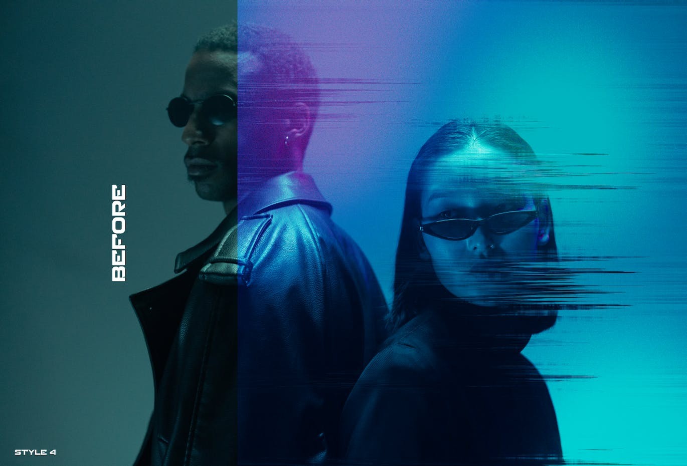 Cyberpunk赛博朋克故障特效图层样式PSD 图片素材 sucaiwan.com