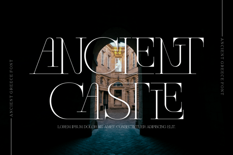 Ancient Greece优雅衬线英文字体 设计素材 sucaiwan.com