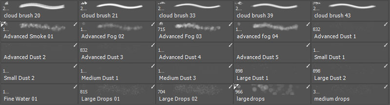 25个气泡烟雾光效PS笔刷 笔刷资源 sucaiwan.com