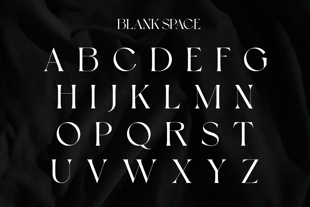 英文字体：现代复古杂志品牌广告设计无衬线字体 Blank Space | Modern Display 设计素材 sucaiwan.com