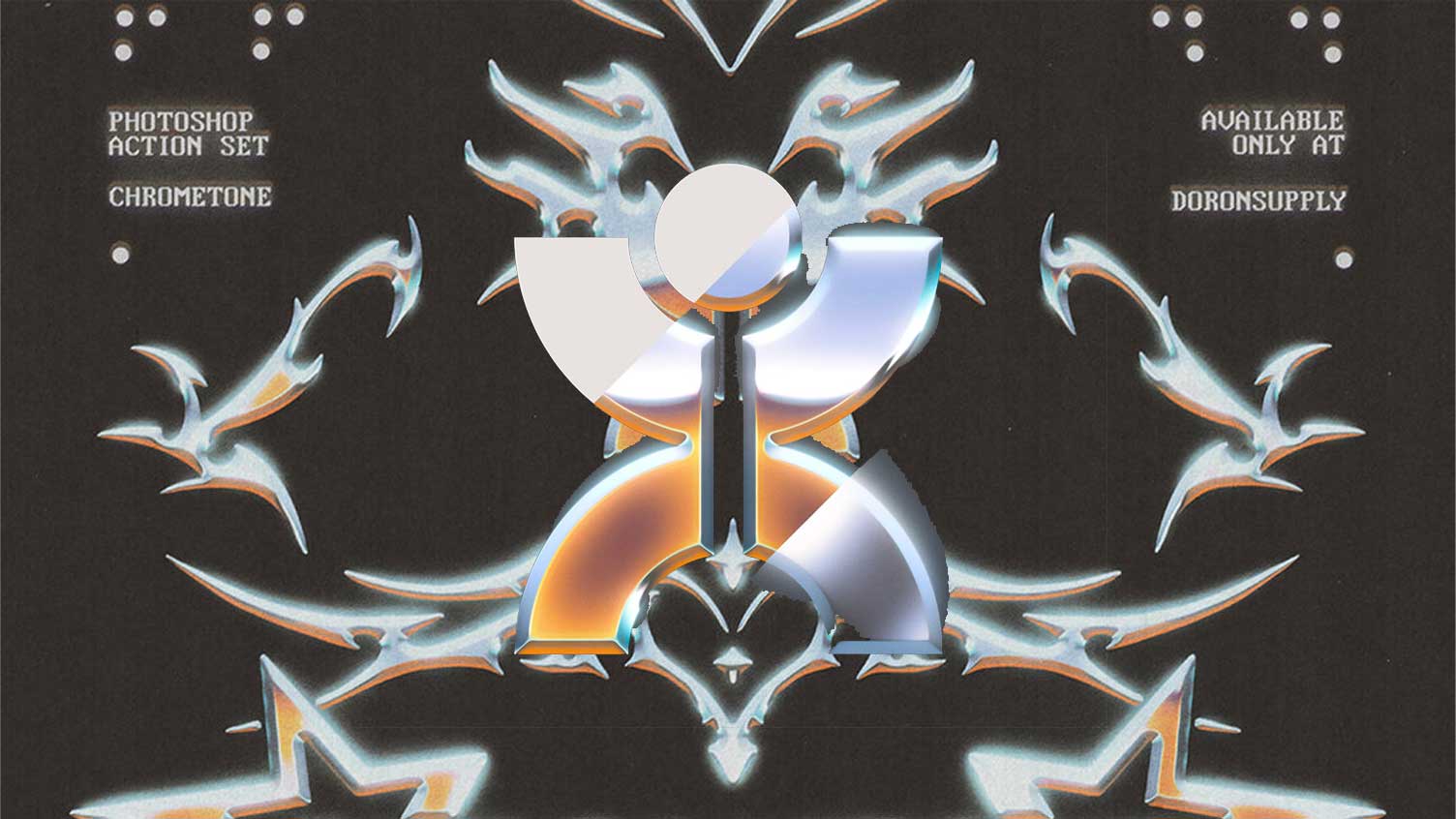 复古做旧潮流金属镀铬3D三维立体字体标题LOGO文字特效PS动作样式素材 Doronsupply Chrometone . 第2张-素材湾丨精选海外优质设计素材资源 复古做旧潮流金属镀铬3D三维立体字体标题LOGO文字特效PS动作样式素材 Doronsupply Chrometone . sucaiwan.com