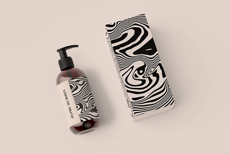 50个黑白复古波浪图案，AI PNG格式 图片素材 sucaiwan.com