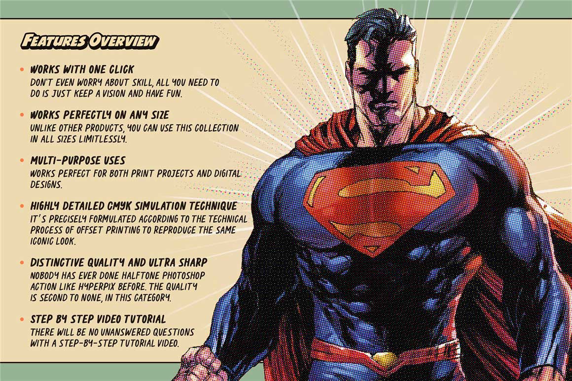 潮流复古半调颗粒印刷胶印着色效果PS动作 Offset Printing Simulator Photoshop Action . 第4张-素材湾丨精选海外优质设计素材资源 潮流复古半调颗粒印刷胶印着色效果PS动作 Offset Printing Simulator Photoshop Action . sucaiwan.com