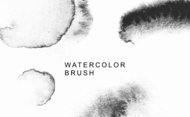 15个水墨晕染图案PS笔刷 笔刷资源 sucaiwan.com