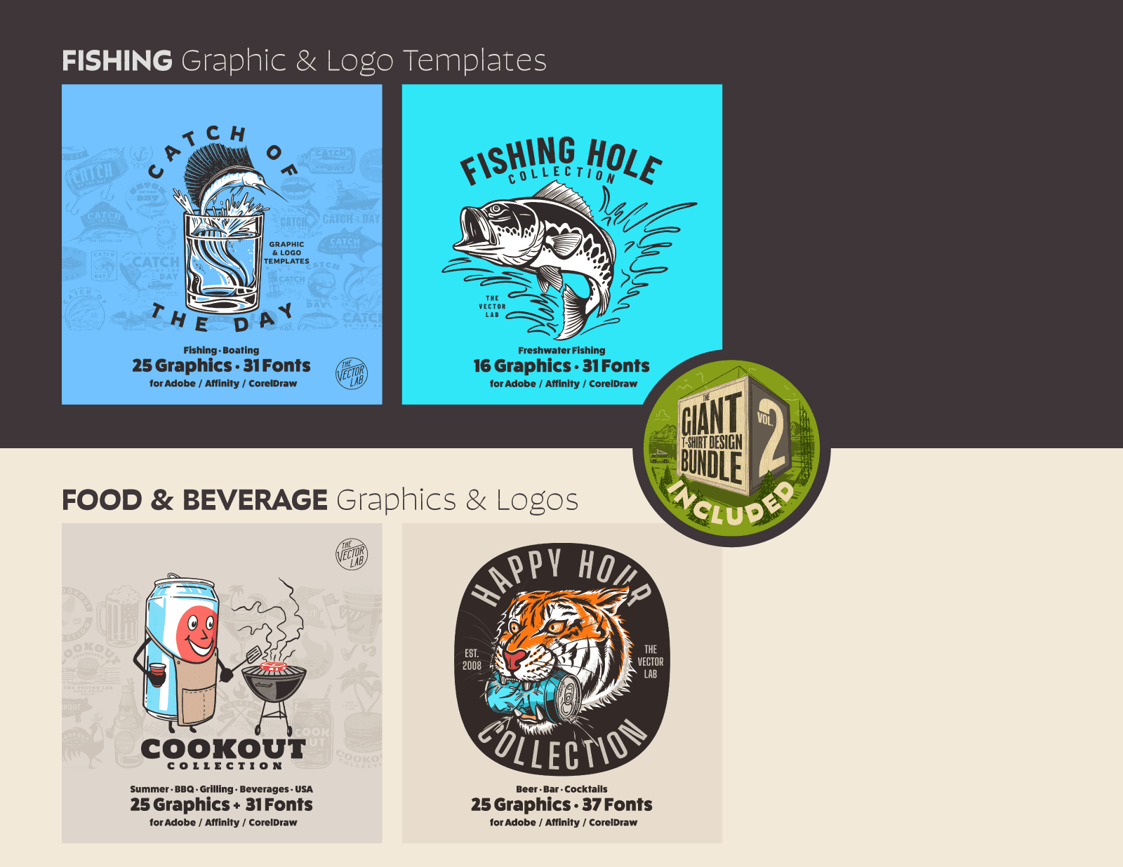 450+美式复古T恤印花图案矢量素材，PSD AI源文件 图片素材 sucaiwan.com