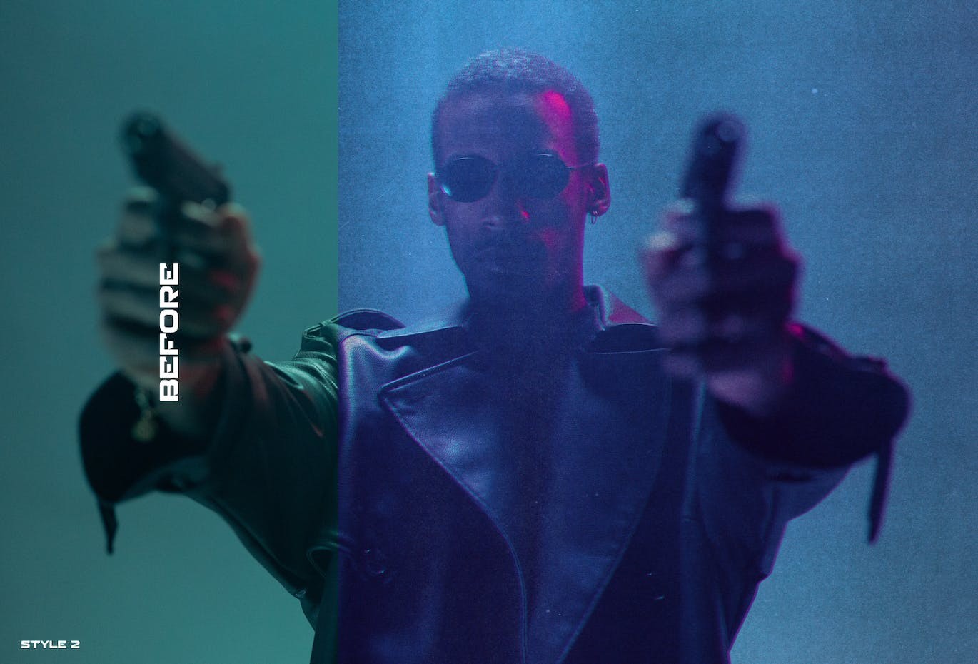 Cyberpunk赛博朋克故障特效图层样式PSD 图片素材 sucaiwan.com