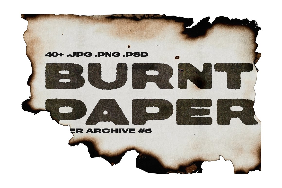 43款做旧复古灼烧损毁纸张纸片创意高清背景肌理设计套装 Burnt Paper Paper Archive . 第1张-素材湾丨精选海外优质设计素材资源 43款做旧复古灼烧损毁纸张纸片创意高清背景肌理设计套装 Burnt Paper Paper Archive . sucaiwan.com