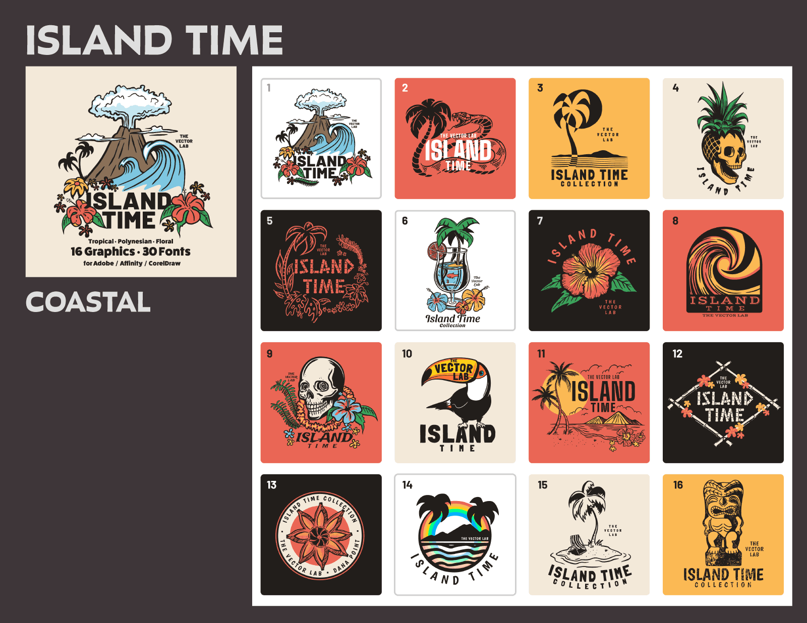 450+美式复古T恤印花图案矢量素材，PSD AI源文件 图片素材 sucaiwan.com