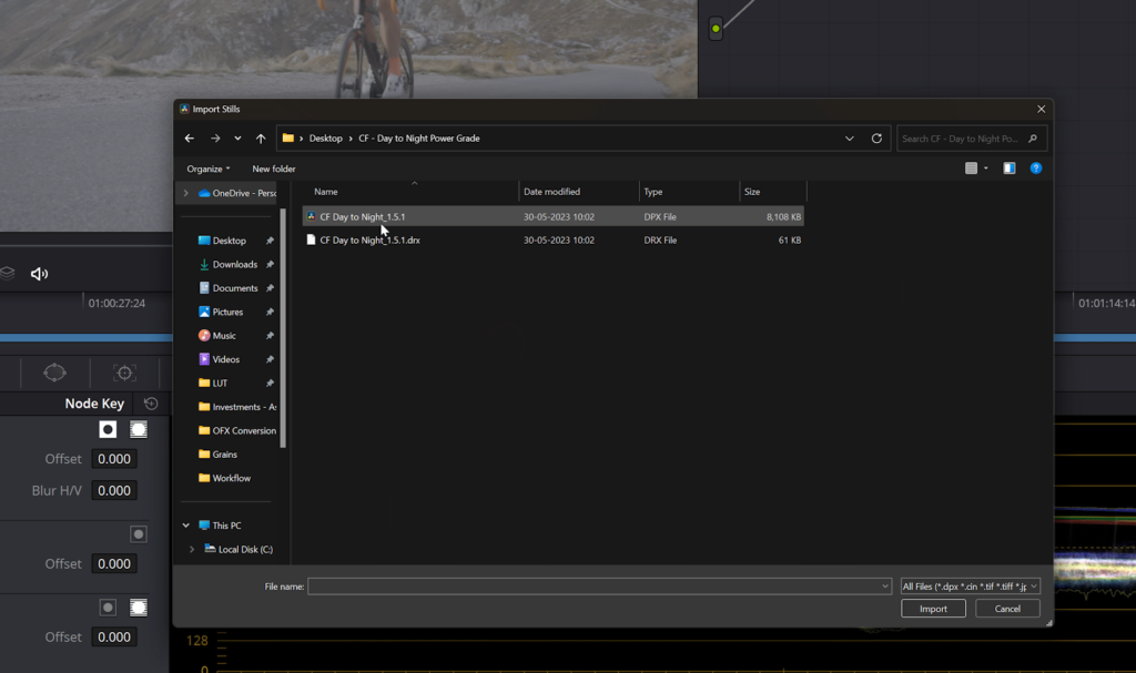 【日拍夜】电影情绪氛围场景效果达芬奇调色节点 Day to Night color grade PowerGrade 插件预设 sucaiwan.com