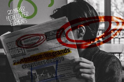 趣味卡通创意手绘涂鸦线条符号元素包 SCRIBBLES ELEMENTS 图片素材 sucaiwan.com