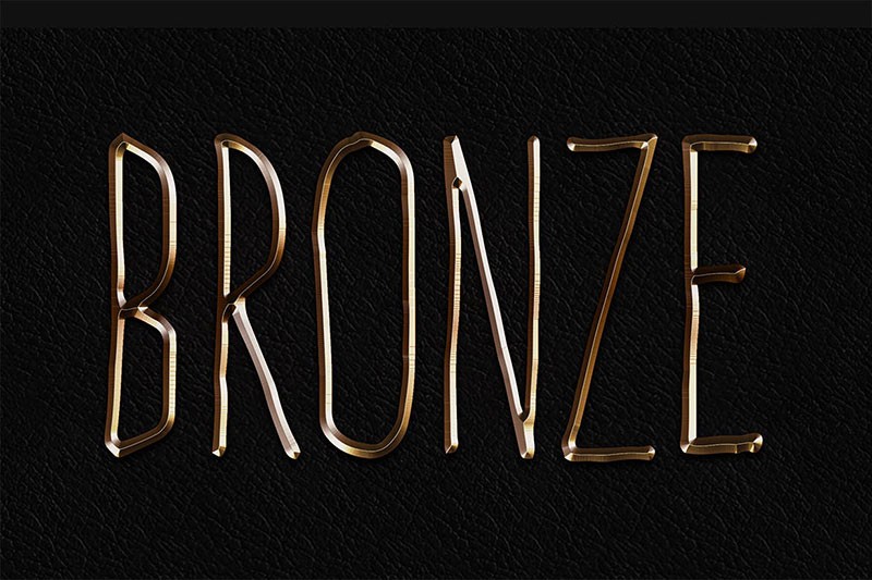 8个逼真金属质感PS样式，PSD ASL格式 图片素材 sucaiwan.com