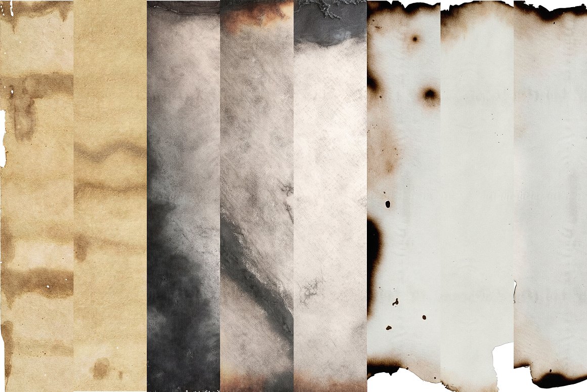 43款做旧复古灼烧损毁纸张纸片创意高清背景肌理设计套装 Burnt Paper Paper Archive . 第3张-素材湾丨精选海外优质设计素材资源 43款做旧复古灼烧损毁纸张纸片创意高清背景肌理设计套装 Burnt Paper Paper Archive . sucaiwan.com