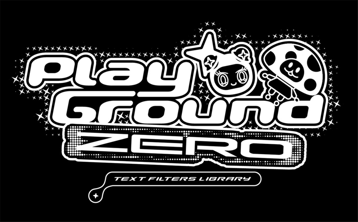 潮流复古酸性嘻哈半色调风格化文字图形印花特效PS动作素材 Playground ZERO™ . sucaiwan.com
