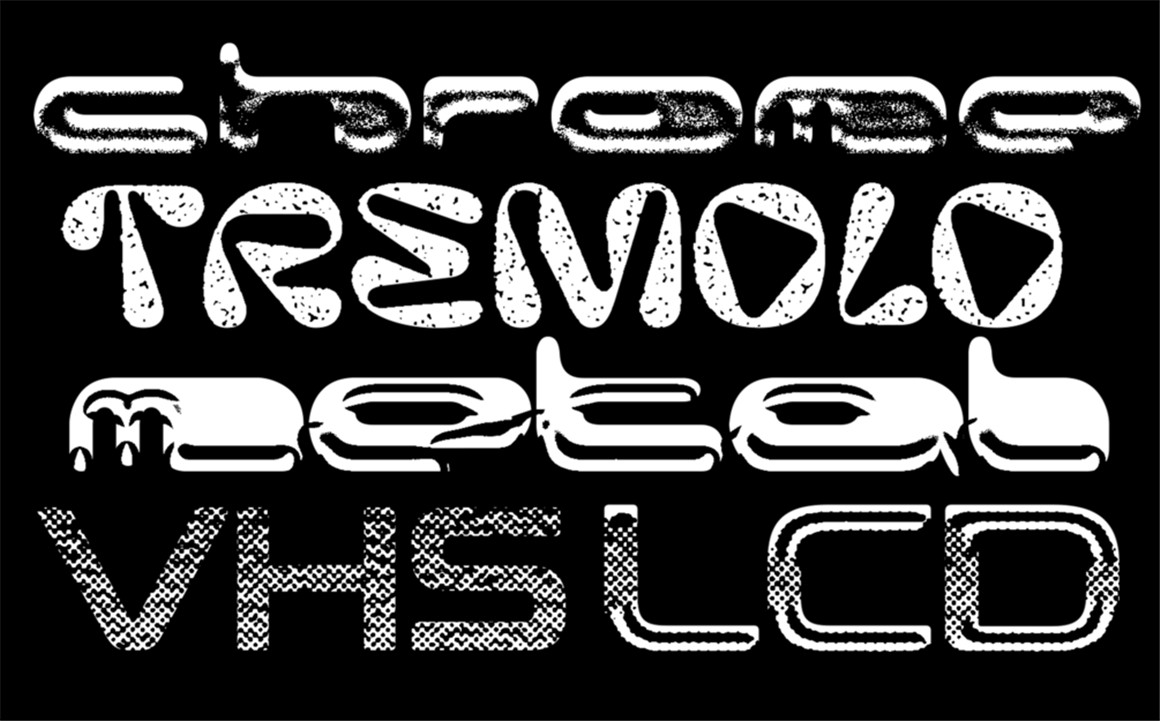 潮流复古酸性嘻哈半色调风格化文字图形印花特效PS动作素材 Playground ZERO™ . sucaiwan.com