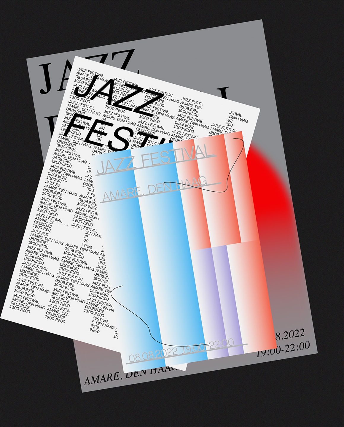 新潮酸性艺术全息渐变创意排版海报设计模板素材 Brutal Gradient Poster Templates . sucaiwan.com