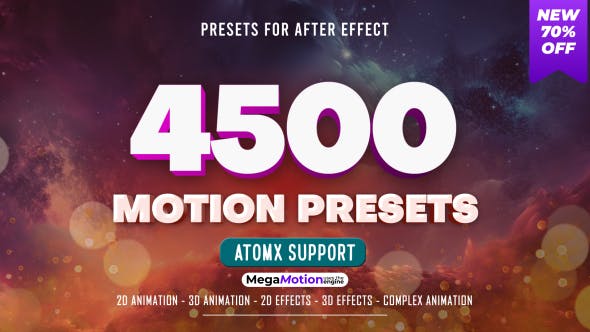 AE脚本:4500个图层弹性缓冲出入动画运动特效预设 Motion Presets . 第1张-素材湾丨精选海外优质设计素材资源 AE脚本:4500个图层弹性缓冲出入动画运动特效预设 Motion Presets . sucaiwan.com