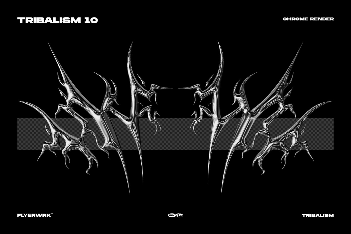 FLYERWRK 嘻哈潮流酸性小众镀铬镭射潮牌服饰图腾纹身艺术抽象图形素材合集 Tribalism Vector Shapes . 第5张-素材湾丨精选海外优质设计素材资源 FLYERWRK 嘻哈潮流酸性小众镀铬镭射潮牌服饰图腾纹身艺术抽象图形素材合集 Tribalism Vector Shapes . sucaiwan.com