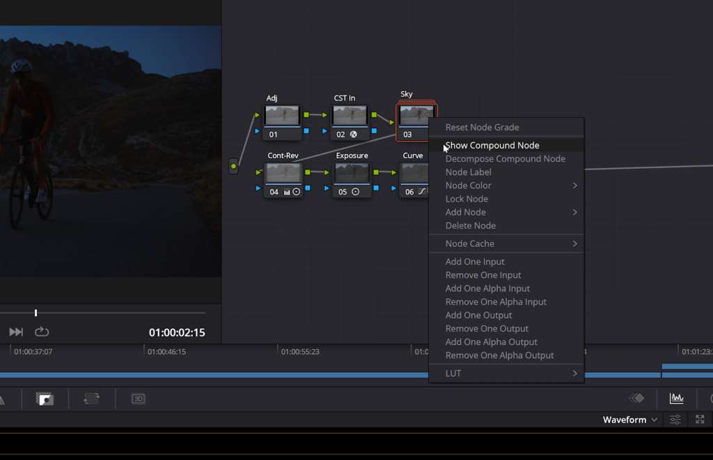 【日拍夜】电影情绪氛围场景效果达芬奇调色节点 Day to Night color grade PowerGrade 插件预设 sucaiwan.com