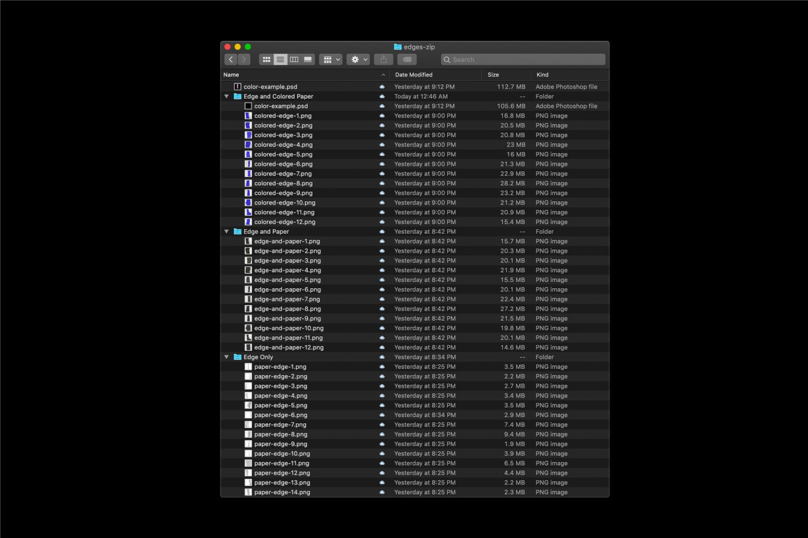 40款复古做旧纸张撕纸破损边缘样机纹理PNG设计素材套装 BLKMARKET Edges . sucaiwan.com
