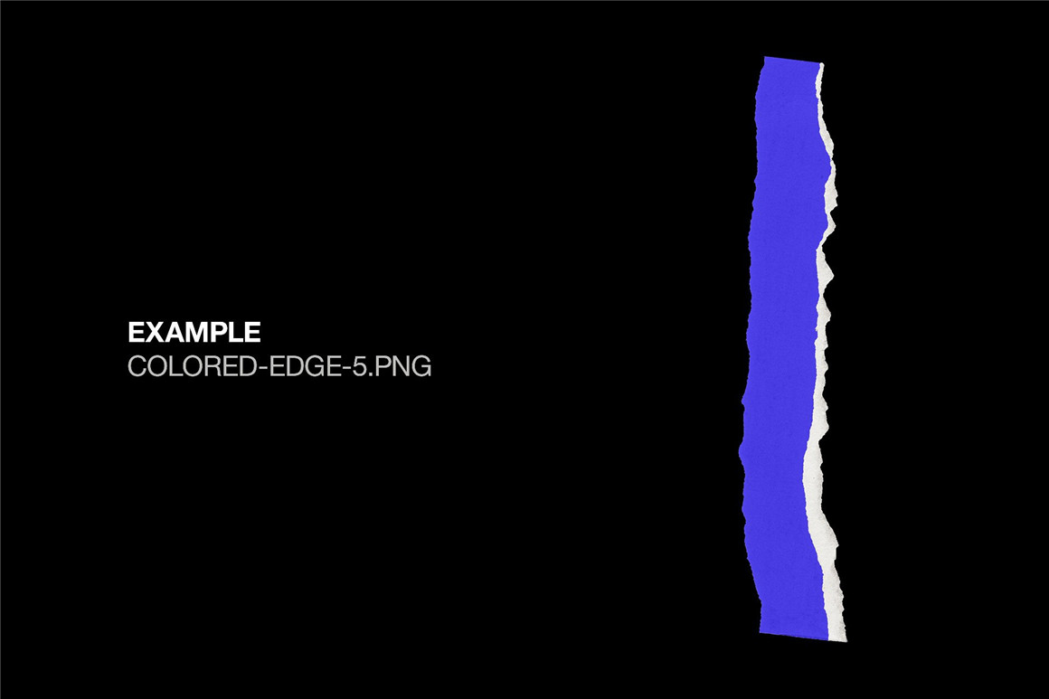 40款复古做旧纸张撕纸破损边缘样机纹理PNG设计素材套装 BLKMARKET Edges . sucaiwan.com