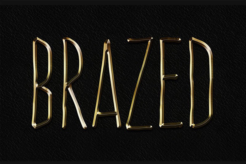 8个逼真金属质感PS样式，PSD ASL格式 图片素材 sucaiwan.com