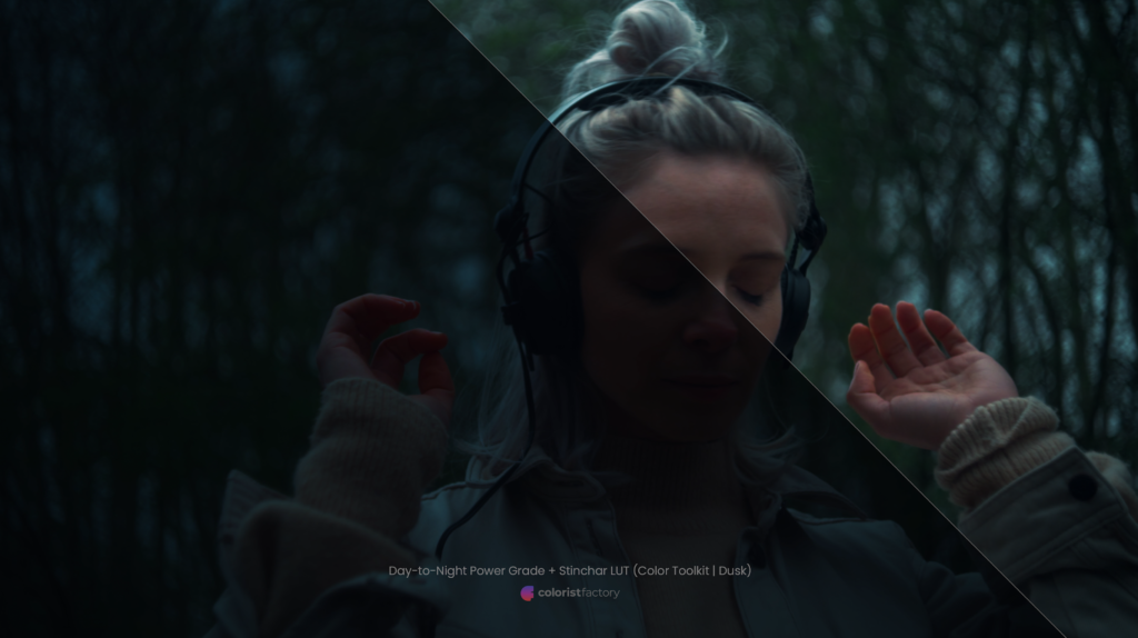 【日拍夜】电影情绪氛围场景效果达芬奇调色节点 Day to Night color grade PowerGrade 插件预设 sucaiwan.com