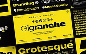 Gigranche现代极简英文字体完整版