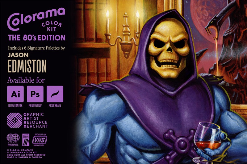 80年代复古恐怖电影漫画书艺术品图形设计调色板 Colorama Color Kit - 80's Edition (Photoshop) . 第3张-素材湾丨精选海外优质设计素材资源 80年代复古恐怖电影漫画书艺术品图形设计调色板 Colorama Color Kit - 80's Edition (Photoshop) . sucaiwan.com