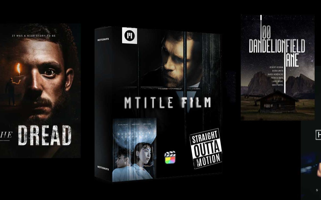 MotionVFX – mTitle Film 60种复古电影美学震撼大气好莱坞风格标题文字动画效果FCPX插件包 . 第1张-素材湾丨精选海外优质设计素材资源 MotionVFX – mTitle Film 60种复古电影美学震撼大气好莱坞风格标题文字动画效果FCPX插件包 . sucaiwan.com