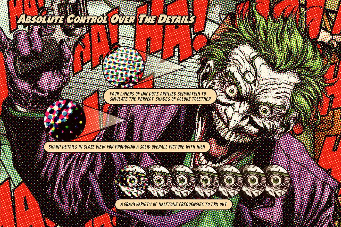 潮流复古半调颗粒印刷胶印着色效果PS动作 Offset Printing Simulator Photoshop Action . 第2张-素材湾丨精选海外优质设计素材资源 潮流复古半调颗粒印刷胶印着色效果PS动作 Offset Printing Simulator Photoshop Action . sucaiwan.com