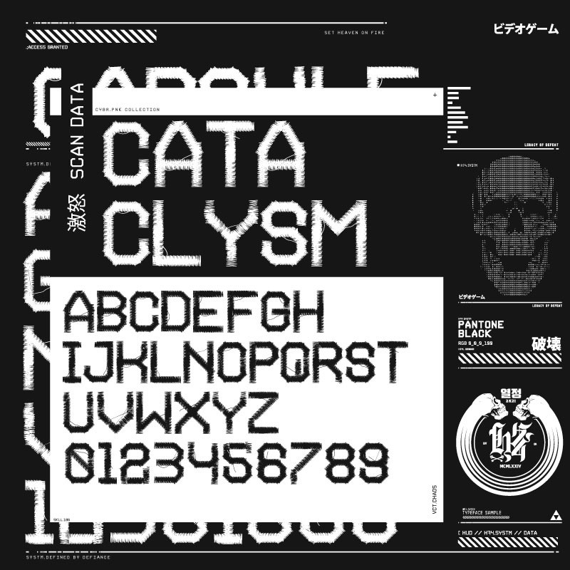 70+机甲赛博科幻英文字体合集 设计素材 sucaiwan.com