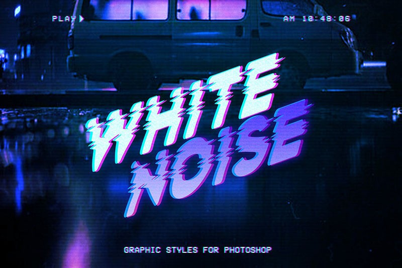 No Signal故障效果英文字体 设计素材 sucaiwan.com