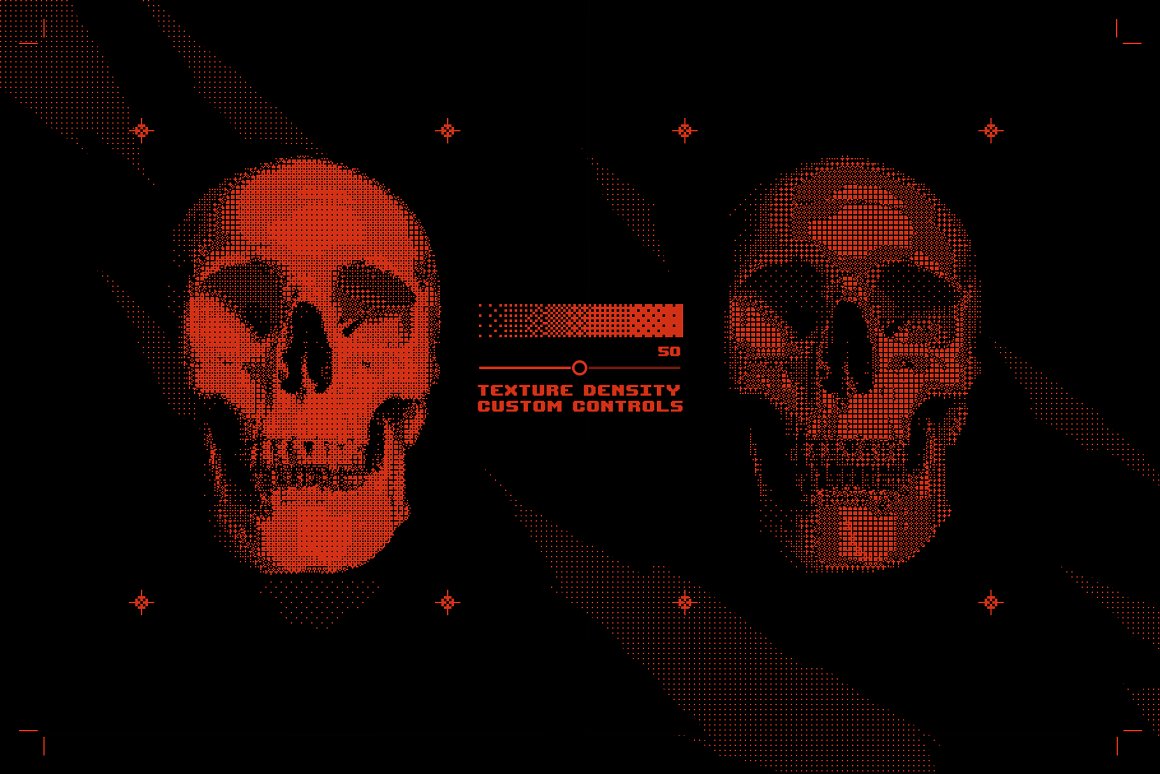 复古半色调像素8位图抖动信号失真PSD特效样机 Pxl Bitmap – Photoshop Effect 样机素材 sucaiwan.com