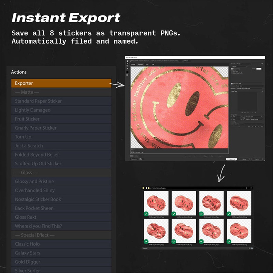 创意质感撕纸划痕毛边金箔全息多样化艺术风格贴纸logo图形PSD样机设计套装 Sticker Machine bracken 插件预设 第6张-素材湾丨精选海外优质设计素材资源 创意质感撕纸划痕毛边金箔全息多样化艺术风格贴纸logo图形PSD样机设计套装 Sticker Machine bracken 插件预设 sucaiwan.com