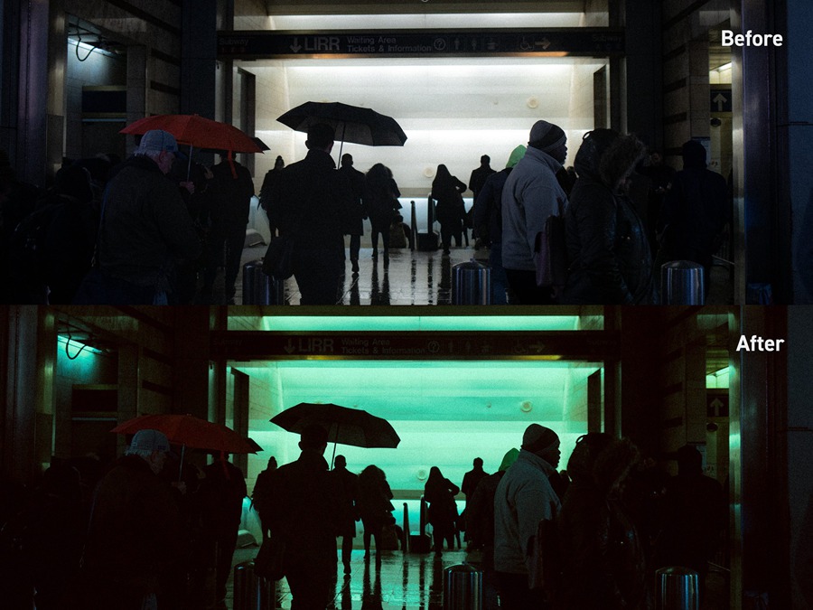 银翼杀手风格夜间摄影暗色调LR调色预设 Manhattan 2049 插件预设 sucaiwan.com