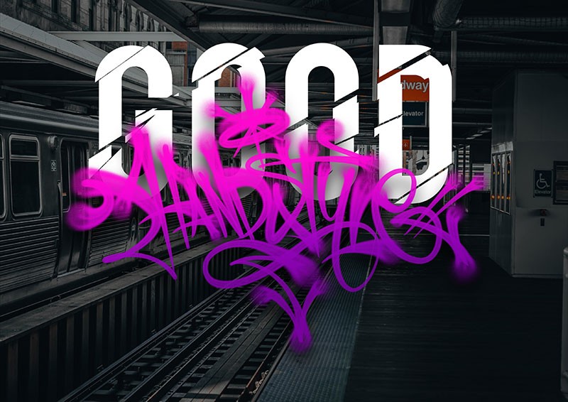 街头手绘涂鸦喷枪Procreate笔刷 笔刷资源 sucaiwan.com