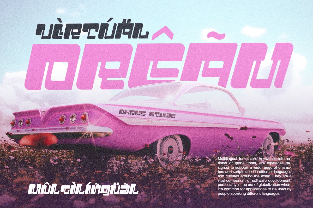 英文字体：千禧Y2K赛博未来科幻科技几何抽象logo标题排版无衬线装饰英文字体 设计素材 sucaiwan.com