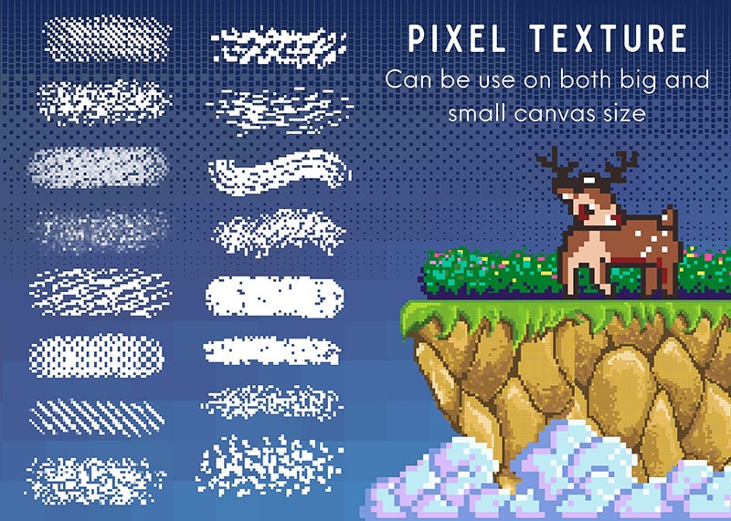 170+Procreate像素画艺术笔刷套装 笔刷资源 sucaiwan.com