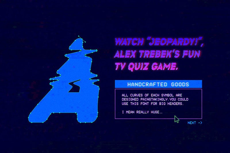 No Signal故障效果英文字体 设计素材 sucaiwan.com