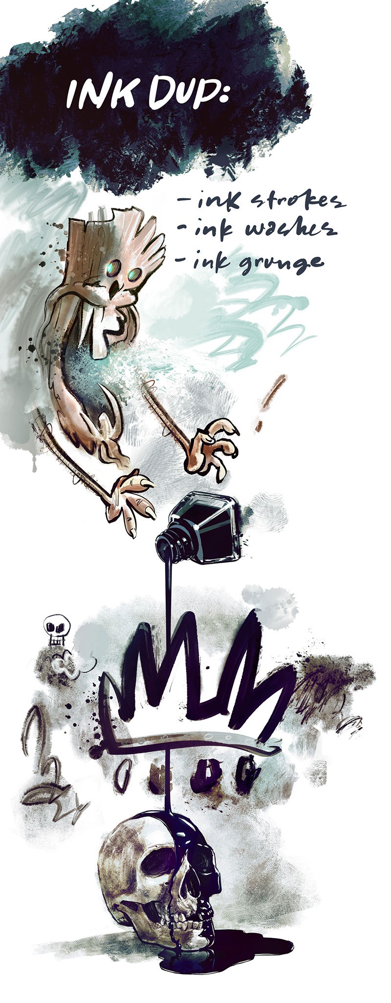 Procreate专业墨水画笔套装 笔刷资源 sucaiwan.com