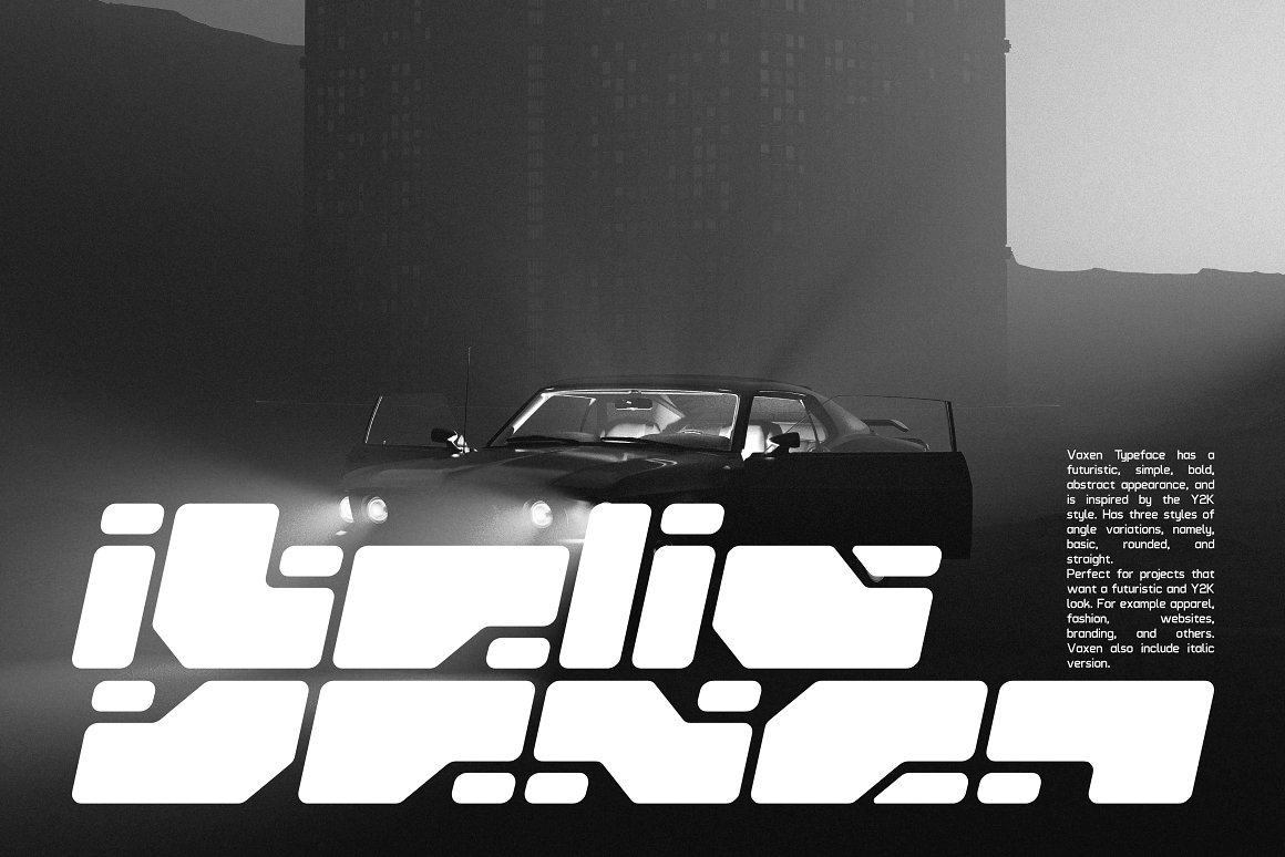 英文字体:未来科幻赛博朋克工业HUD几何Y2K品牌标题英文字体 Vaxen-Rounded Variable Font . 第3张-素材湾丨精选海外优质设计素材资源 英文字体:未来科幻赛博朋克工业HUD几何Y2K品牌标题英文字体 Vaxen-Rounded Variable Font . sucaiwan.com