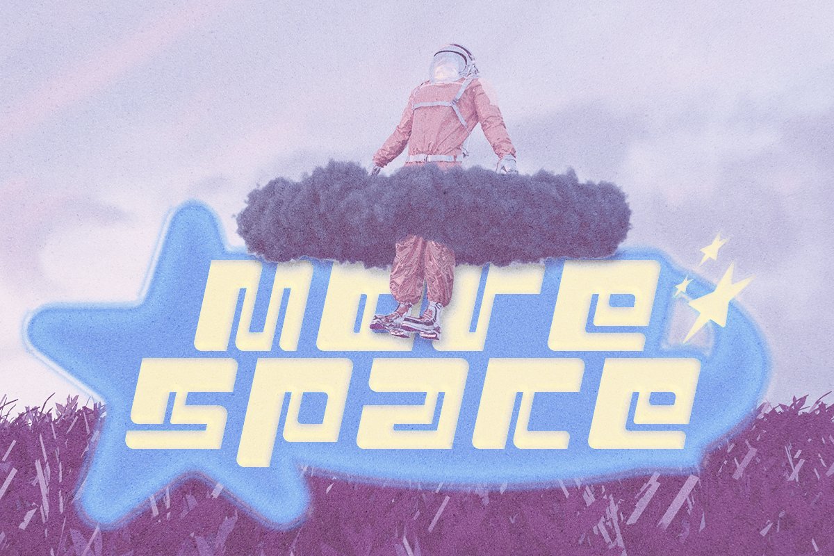 英文字体：千禧Y2K赛博未来科幻科技几何抽象logo标题排版无衬线装饰英文字体 设计素材 sucaiwan.com