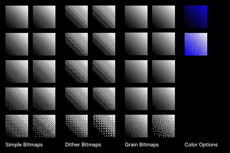潮流复古位图点阵像素半调颗粒效果PS动作 插件预设 sucaiwan.com