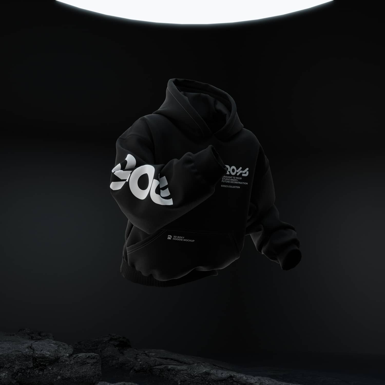 Blender模型:潮流街头嘻哈3D模型外套套头连衣帽卫衣印花图案设计展示贴图样机模型 3D Boxy Hoodie Mockup 样机素材 第5张-素材湾丨精选海外优质设计素材资源 Blender模型:潮流街头嘻哈3D模型外套套头连衣帽卫衣印花图案设计展示贴图样机模型 3D Boxy Hoodie Mockup 样机素材 sucaiwan.com