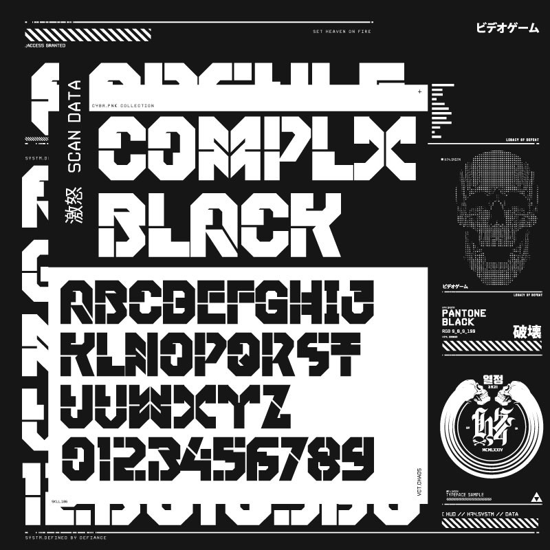 70+机甲赛博科幻英文字体合集 设计素材 sucaiwan.com