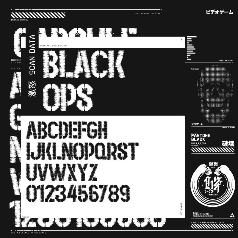 70+机甲赛博科幻英文字体合集 设计素材 sucaiwan.com