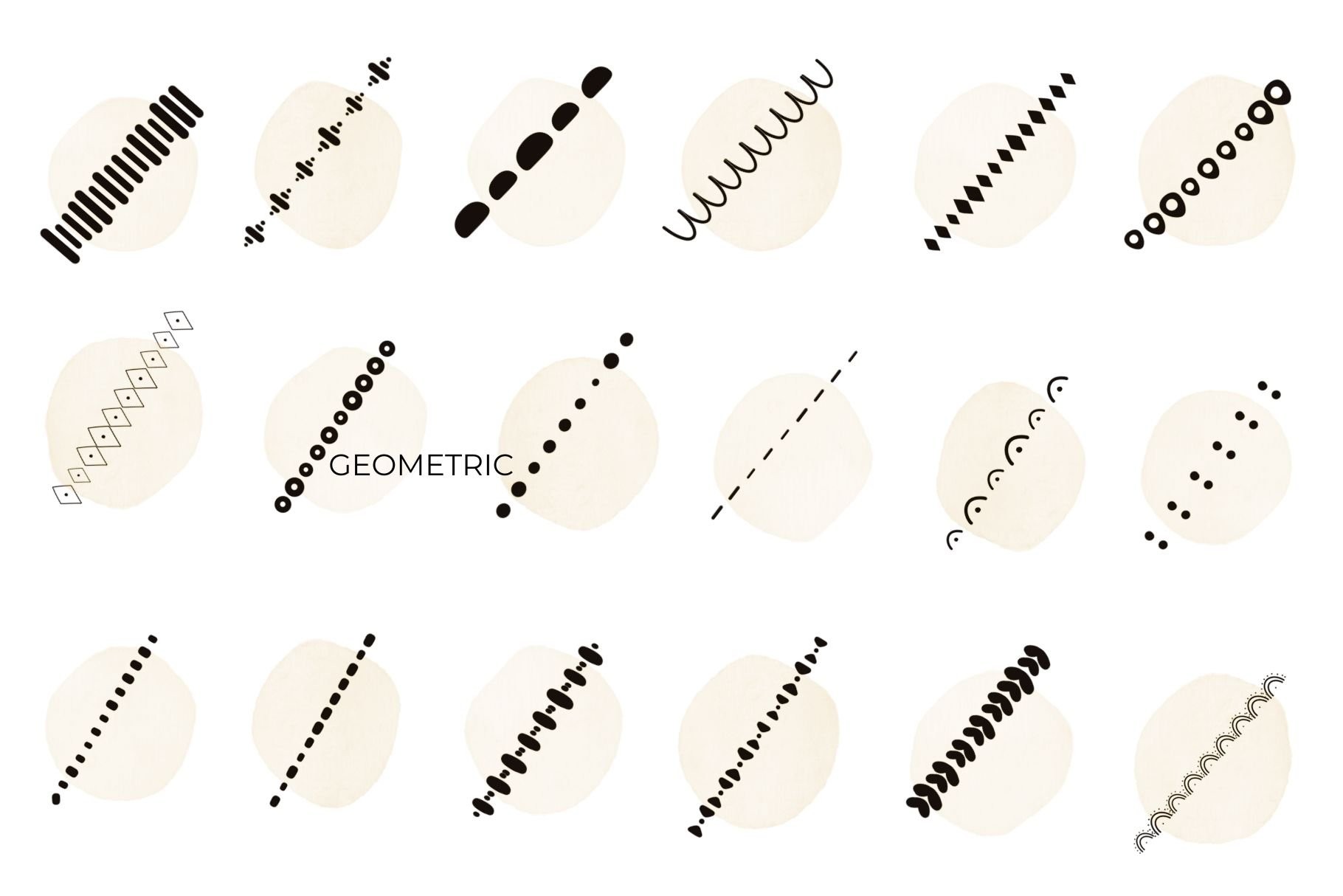 55个花卉几何边框Procreate笔刷 笔刷资源 sucaiwan.com