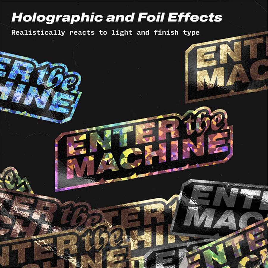 创意质感撕纸划痕毛边金箔全息多样化艺术风格贴纸logo图形PSD样机设计套装 Sticker Machine bracken 插件预设 第7张-素材湾丨精选海外优质设计素材资源 创意质感撕纸划痕毛边金箔全息多样化艺术风格贴纸logo图形PSD样机设计套装 Sticker Machine bracken 插件预设 sucaiwan.com