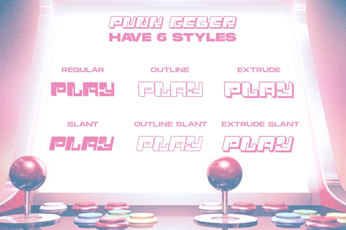 英文字体：千禧Y2K赛博未来科幻科技几何抽象logo标题排版无衬线装饰英文字体 设计素材 sucaiwan.com