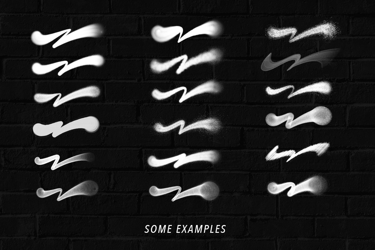 40+手绘涂鸦喷雾喷漆Procreate笔刷 笔刷资源 sucaiwan.com